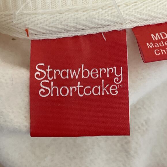 Strawberry Shortcake Sweatshirt SZ Medium Novelty Long Sleeve Pullover Crewneck - Picture 11 of 15